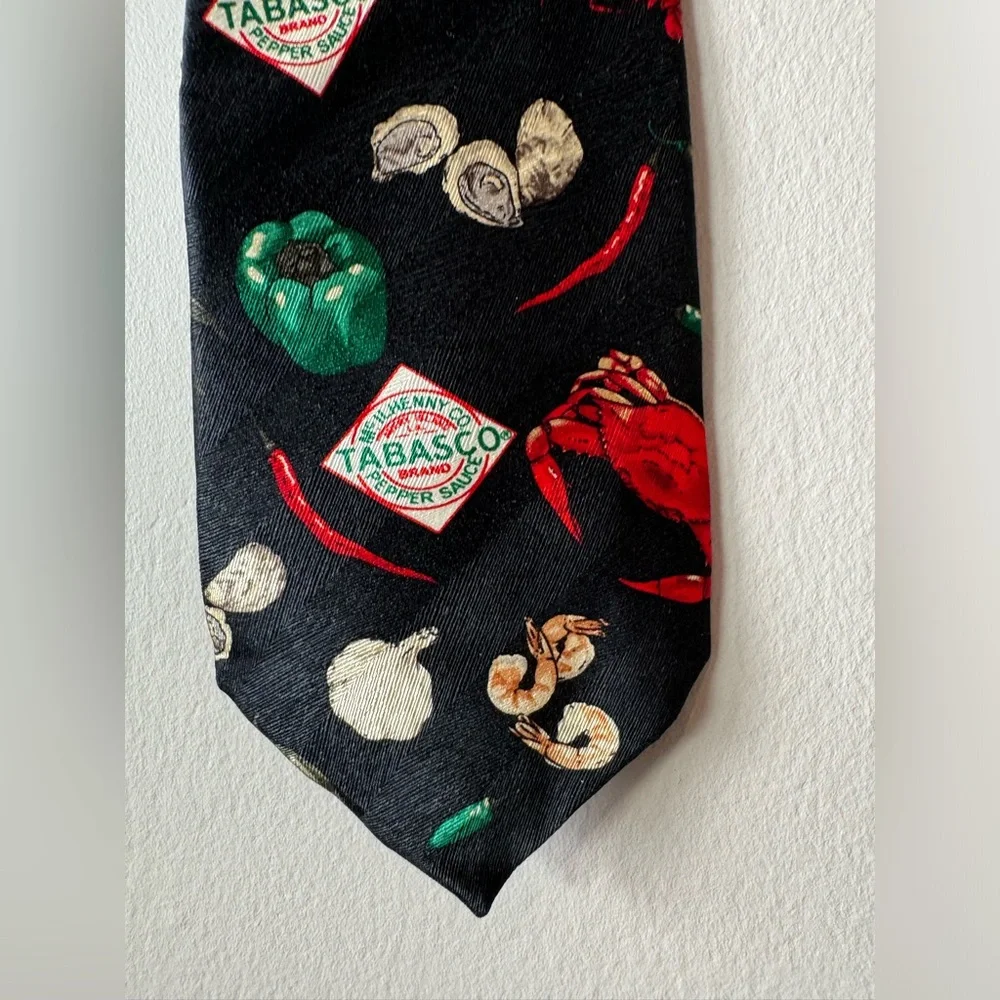 Tabasco Festive Whimsical Hot‎ Sauce Men's Neck Tie